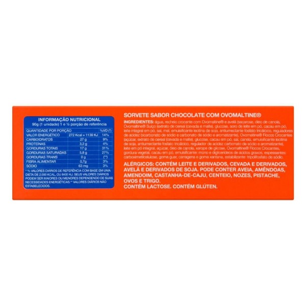 Encontraproduto.com.br - Sorvete LOS LOS Ovomaltine com 3 Sorvetes 270g