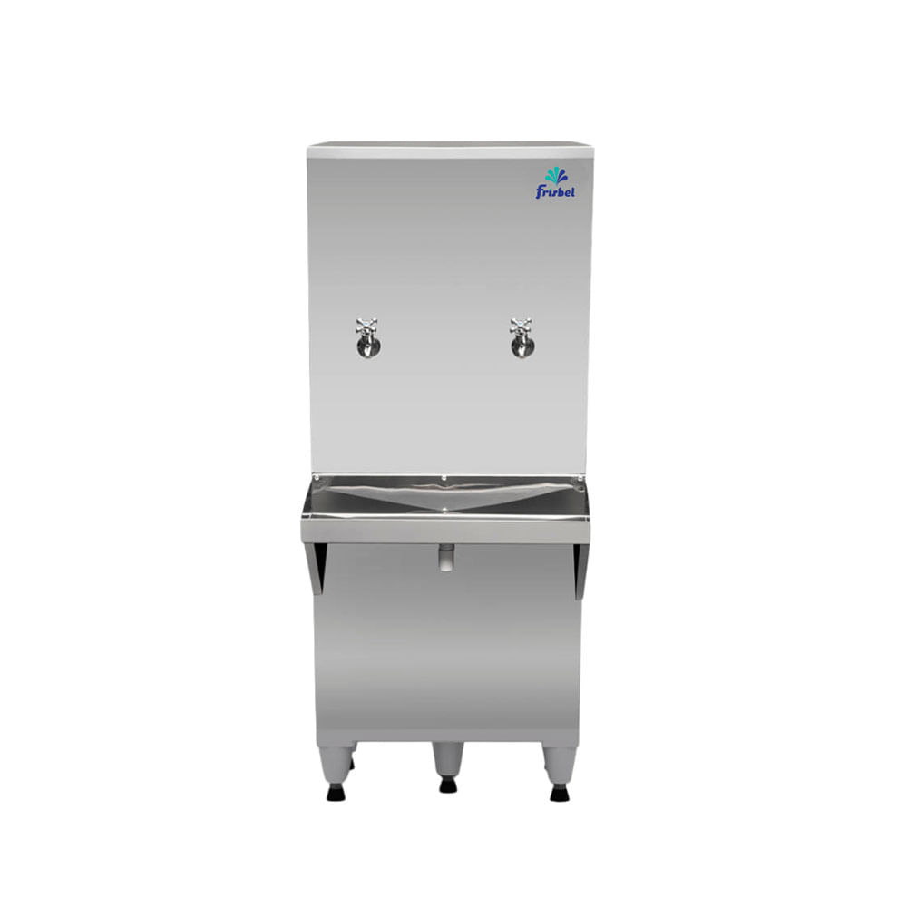 Encontraproduto.com.br - Bebedouro Frisbel 50 Litros Coluna Inox RA05– 220 Volts