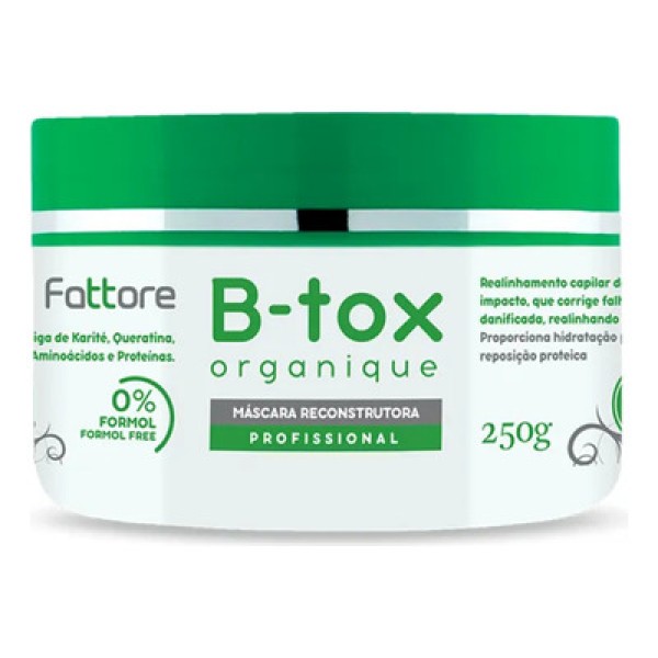Máscara Fattore Btox Organique - 250g