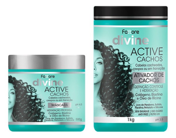 Gelatina Fattore Capilar Active Cachos - 500g