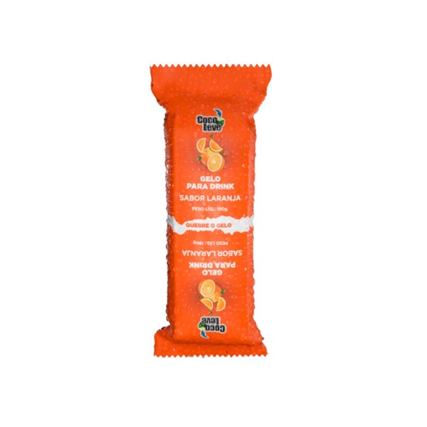 Encontraproduto.com.br - Gelo para Drinks sabor Laranja Coco Leve 190g