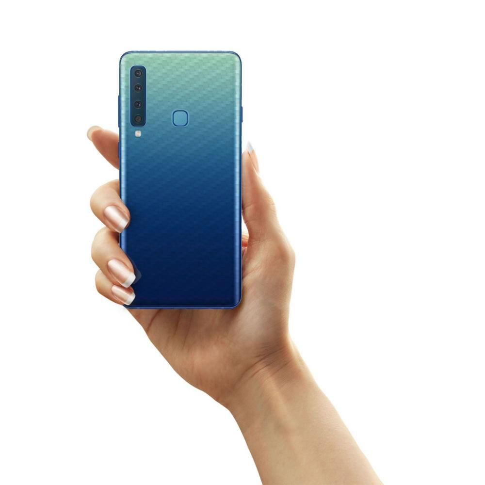 Encontraproduto.com.br - Película Traseira de Fibra de Carbono Transparente para Galaxy A9 2018 - Gorila Shield