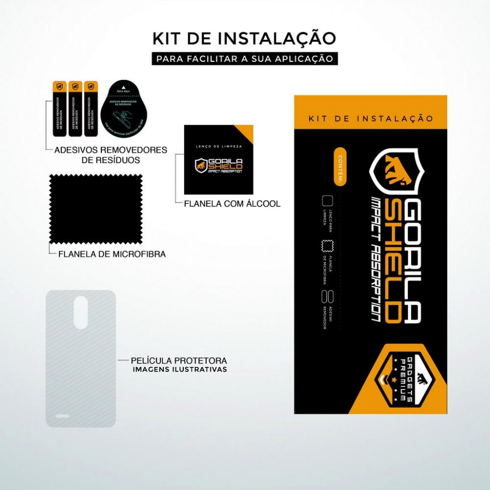 Encontraproduto.com.br - Película Traseira de Fibra de Carbono Transparente para Galaxy A9 2018 - Gorila Shield