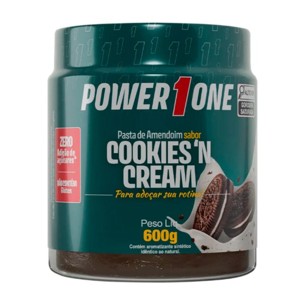Pasta Amendoim Cookies N Cream Power One 600g - Nut