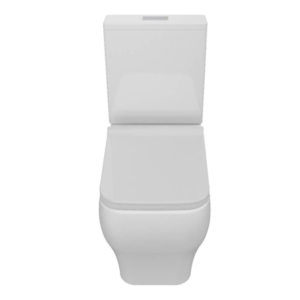 Encontraproduto.com.br - Kit Vaso Sanitário Com Caixa Acoplada E Assento Soft Close Sentiero Acqua Brasil Branco Brilhante