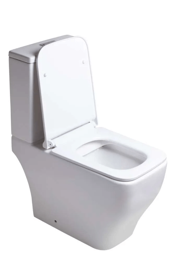 Encontraproduto.com.br - Kit Vaso Sanitário Com Caixa Acoplada E Assento Soft Close Sentiero Acqua Brasil Branco Brilhante