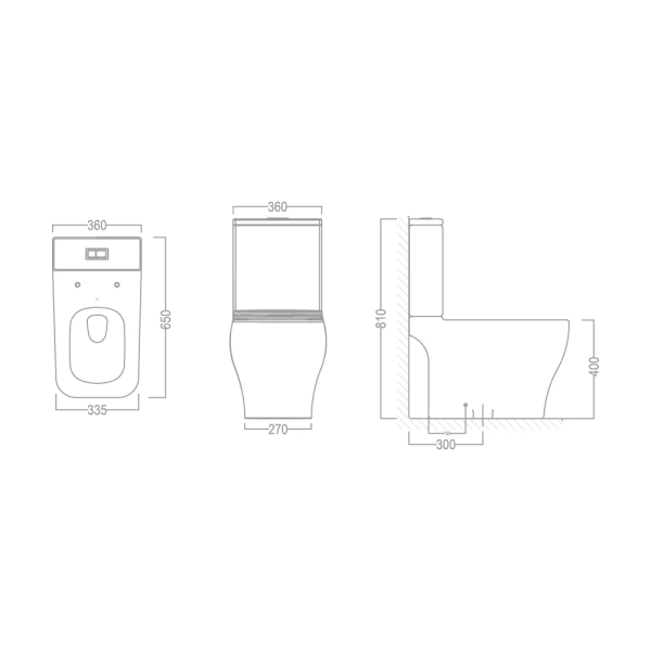 Encontraproduto.com.br - Kit Vaso Sanitário Com Caixa Acoplada E Assento Soft Close Sentiero Acqua Brasil Branco Brilhante
