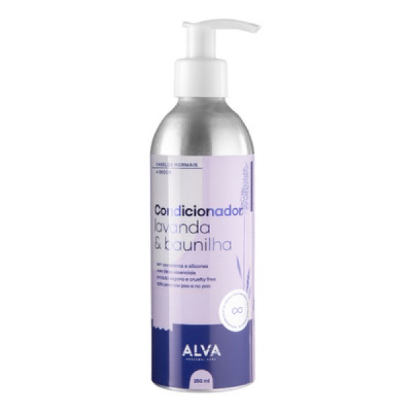 condicionador vegano lavanda & baunilha - cabelos normais e secos 250ml