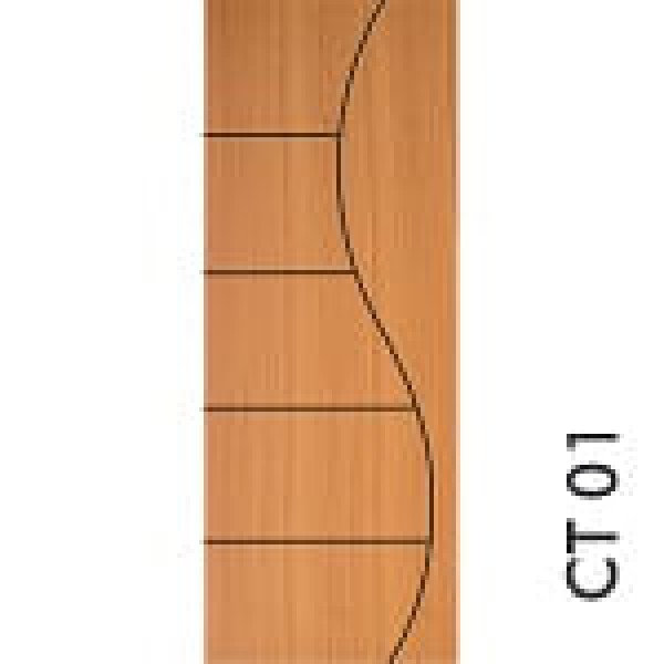 Porta Frisada CT01 HDF 60x210x3,5cm Angelim Ana Clara