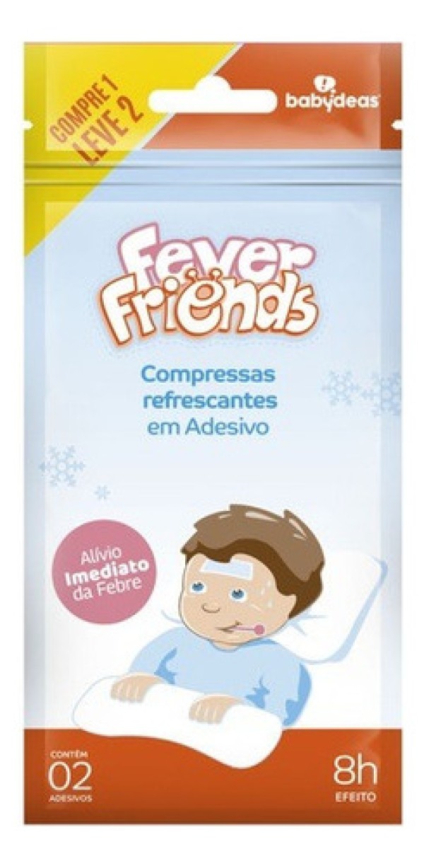 Compressa Refrescante em Gel Babydeas Fever Friends 2 em 1