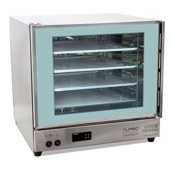 Forno Turbo Elétrico DIGITAL FETP-D Azul Titã - 3040W e 4 Assadeiras 35x35