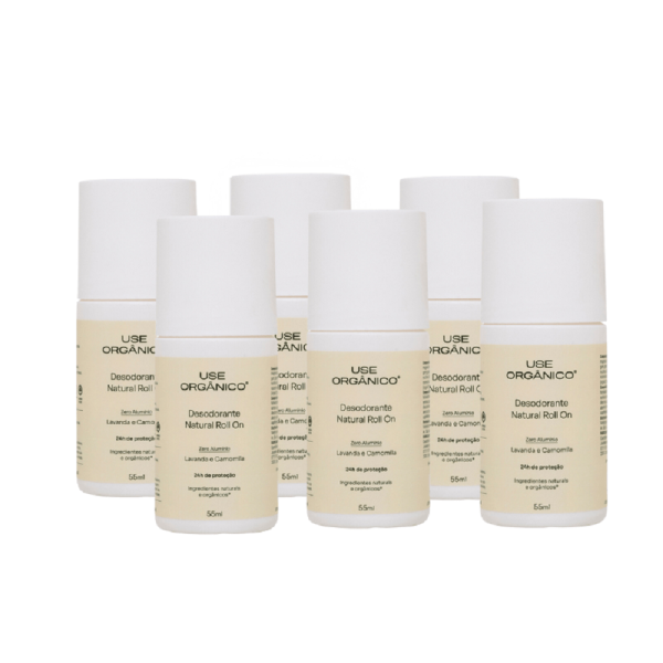Encontraproduto.com.br - Kit com 6 Desodorantes Naturais Lavanda e Camomila 55ml - Use Orgânico