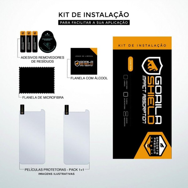 Encontraproduto.com.br - Película de Vidro Dupla para Moto G6 Play - Gorila Shield