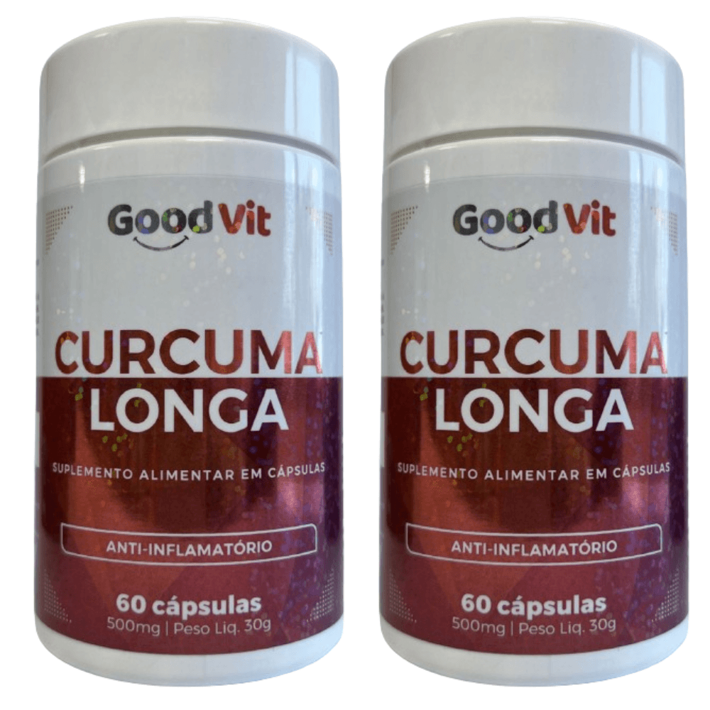 Encontraproduto.com.br - Kit C/2 Curcuma Longa C/60 Cápsulas - Good Vit