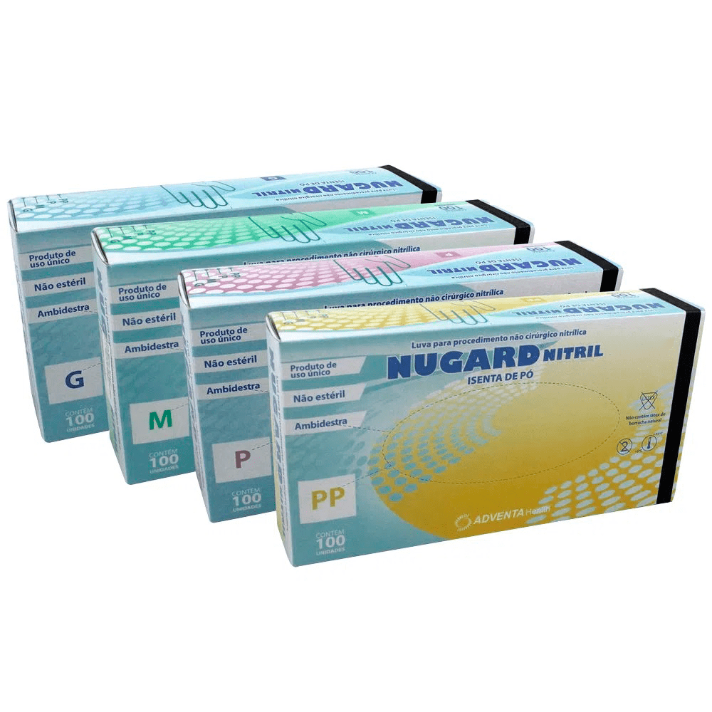 Encontraproduto.com.br - Luva de Procedimento Nitrílica Preta - Nugard