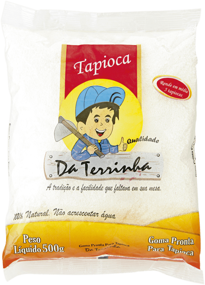 Goma de Mandioca Da Terrinha Pacote com 500g