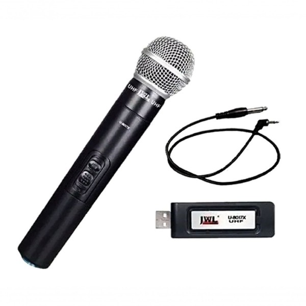 Encontraproduto.com.br - Microfone Sem Fio Usb Jwl U-8017x - Uhf
