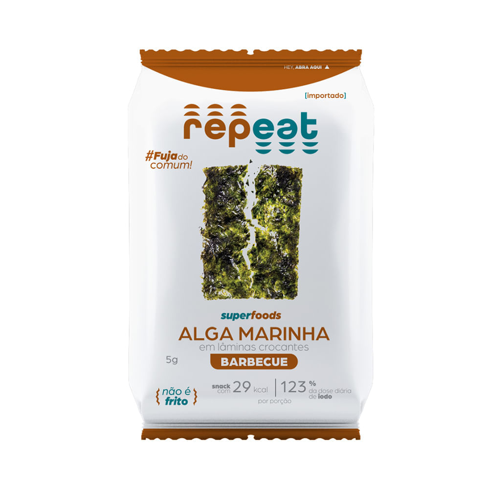 Encontraproduto.com.br - Snack de Algas Barbecue Veggie Repeat 5g