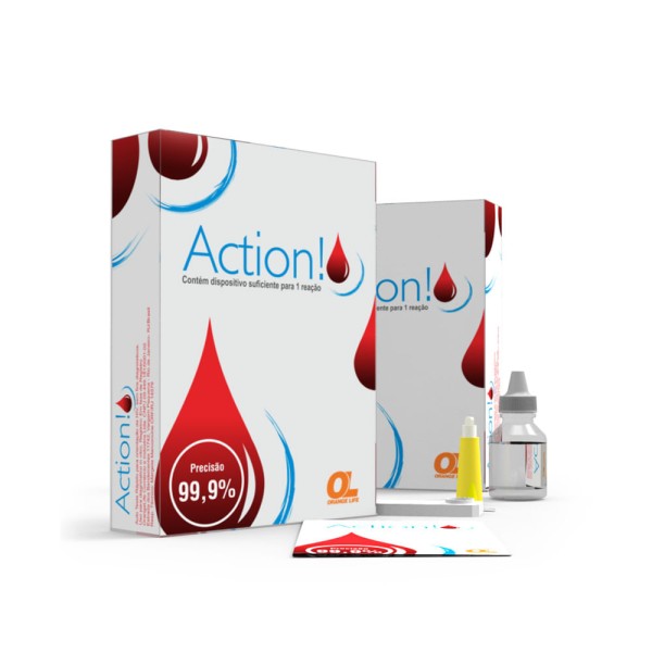 Encontraproduto.com.br - Teste Rápido de HIV Action Autoteste Orange Life 1 Unidade