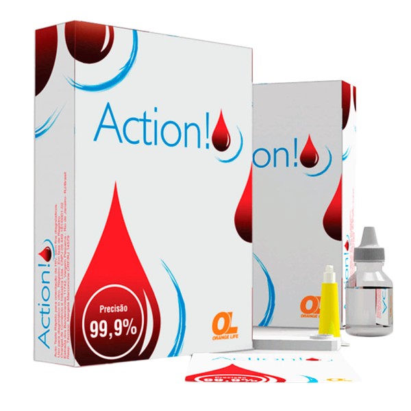 Encontraproduto.com.br - Teste Rápido de HIV Action Autoteste Orange Life 1 Unidade