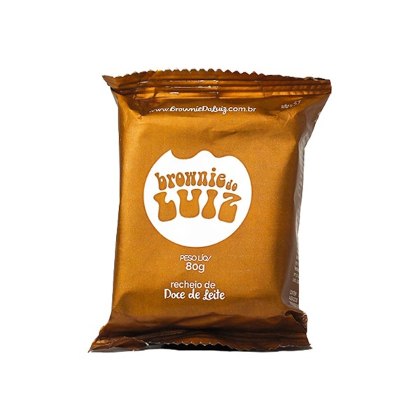 Encontraproduto.com.br - Brownie Recheado com Doce de Leite Brownie do Luiz 80g