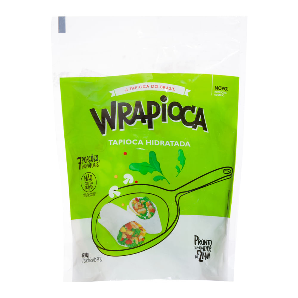 Encontraproduto.com.br - Tapioca Granulada Wrapioca com 7 Sachês 630g