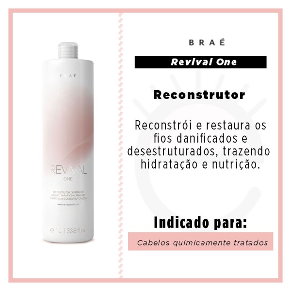 Encontraproduto.com.br - BRAÉ Revival One - Tratamento Reconstrutor 1000ml