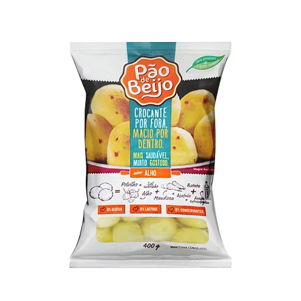 Pão De Beijo Zero Lactose Alho 400g