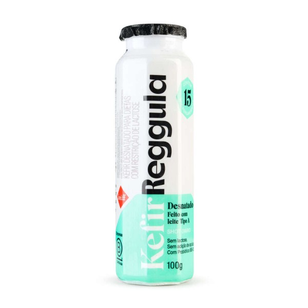 Encontraproduto.com.br - Leite Fermentado Kefir Keiff Reggula Desnatado Sem Açúcar 100g