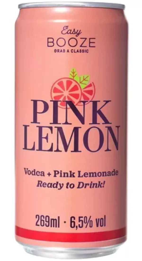 Easy Booze Lata 269ml Vodka+pink Lemon - 12 Unidades