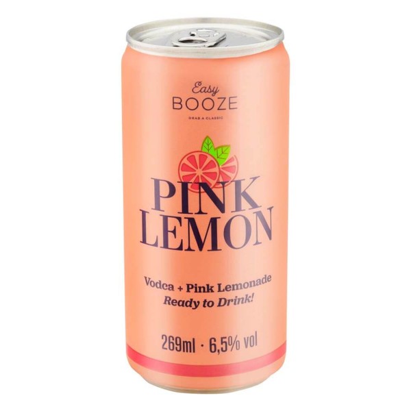 Encontraproduto.com.br - Easy Booze Lata 269ml Vodka+pink Lemon - 12 Unidades