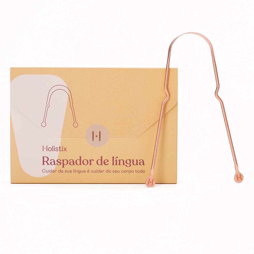 Encontraproduto.com.br - Raspador de Língua Holistix - 100% cobre
