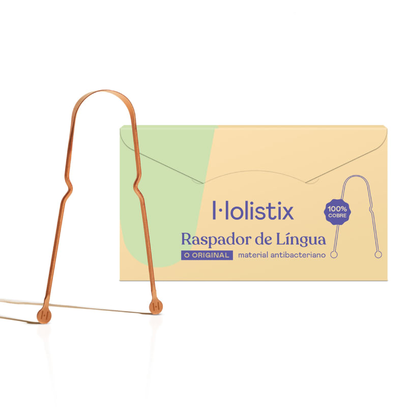 Encontraproduto.com.br - Raspador de Língua Holistix - 100% cobre