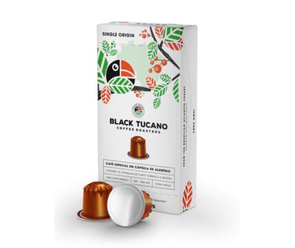 Encontraproduto.com.br - Cafe Black Tucano Single Origin Capsula C/10 Un