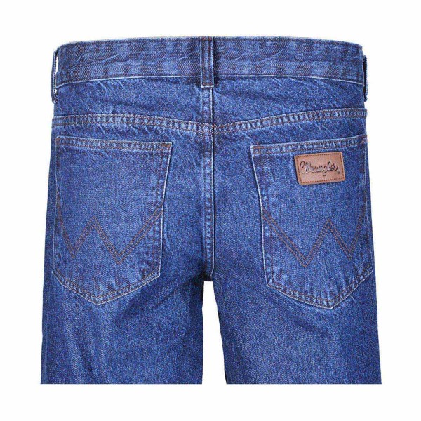 Encontraproduto.com.br - Calça Jeans Reta Masculino Azul Tamanho 52 Em Algodão Wrangler