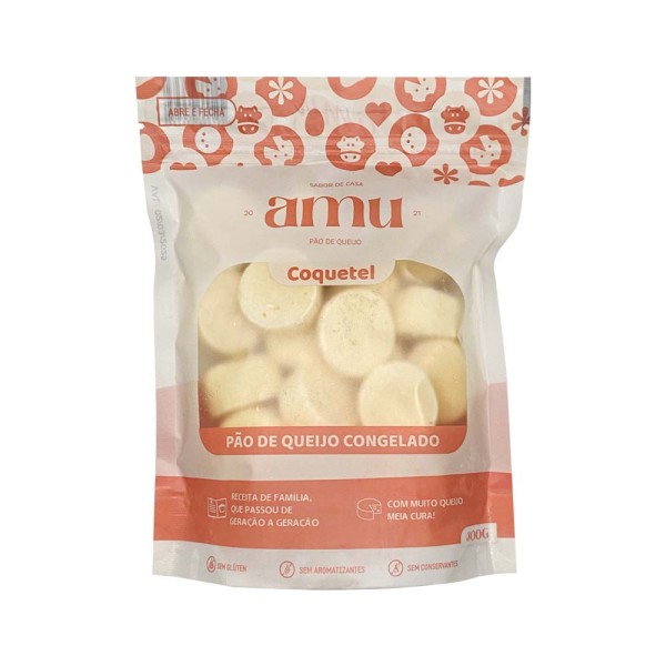 Pão de Queijo Congelado Coquetel 300g Amu