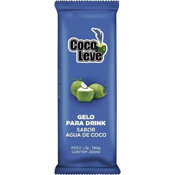 Encontraproduto.com.br - Gelo Para Drink Coco Leve Sabor Água de Coco 190g