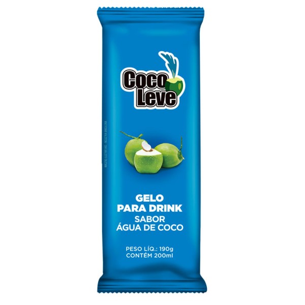Encontraproduto.com.br - Gelo Para Drink Coco Leve Sabor Água de Coco 190g