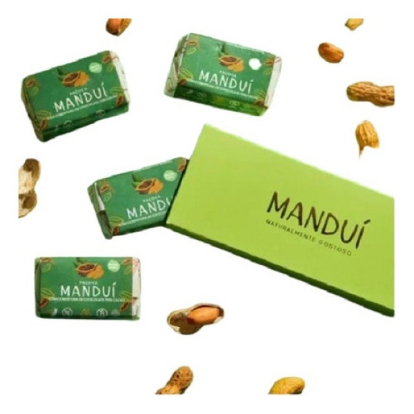 Paçoca Manduí com Cobertura de Chocolate 70% Cacau 36g