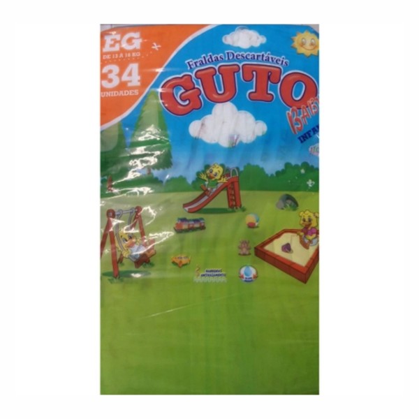 Fralda Guto Baby Xg 34 Unidades