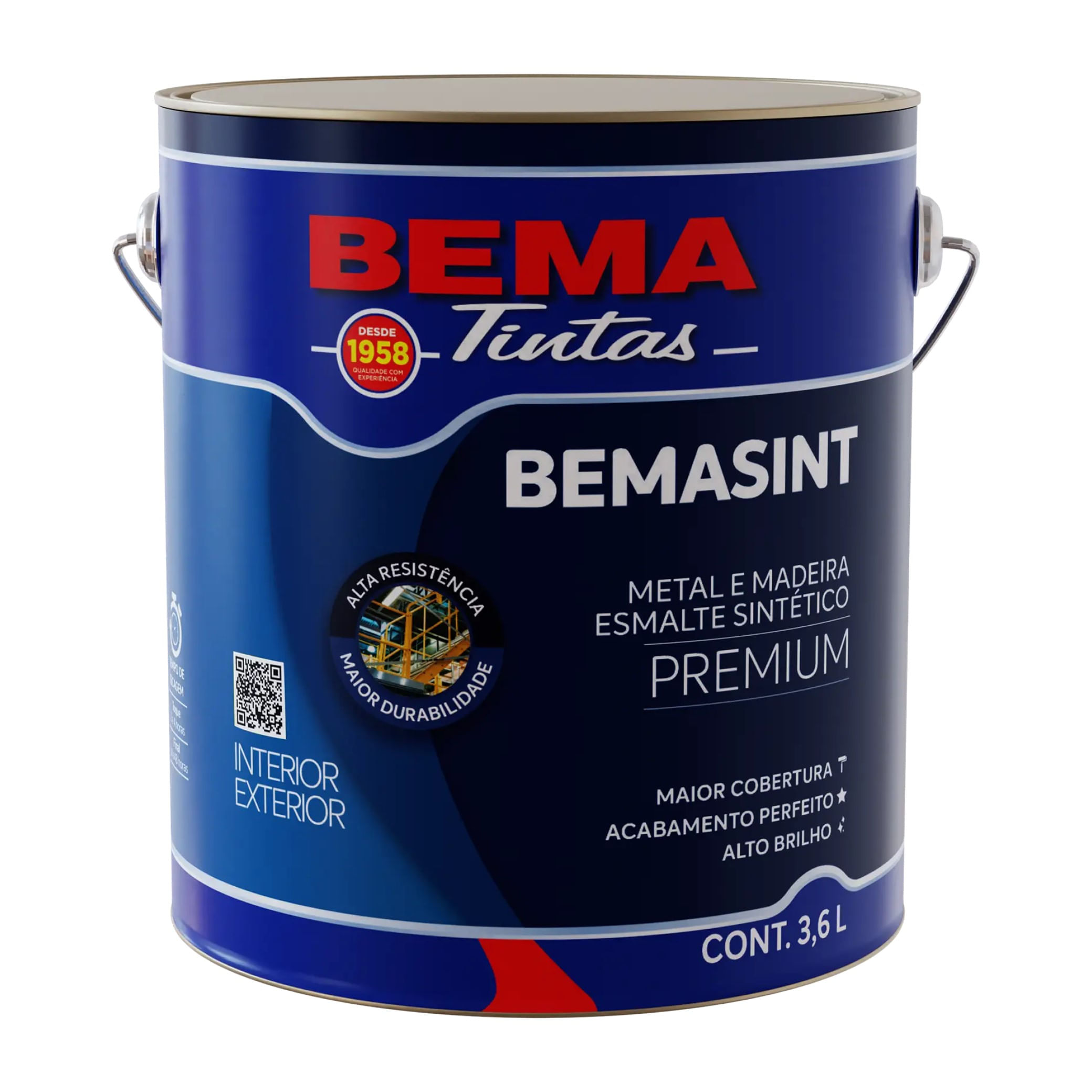 Tinta Bemasint Fundo Anticorrosivo Zarcão Bema 3,6L Laranja - 000090107