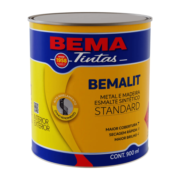 Encontraproduto.com.br - Tinta Esmalte Sintético 900ml Standard Verde Folha  Bemalit - 004225109