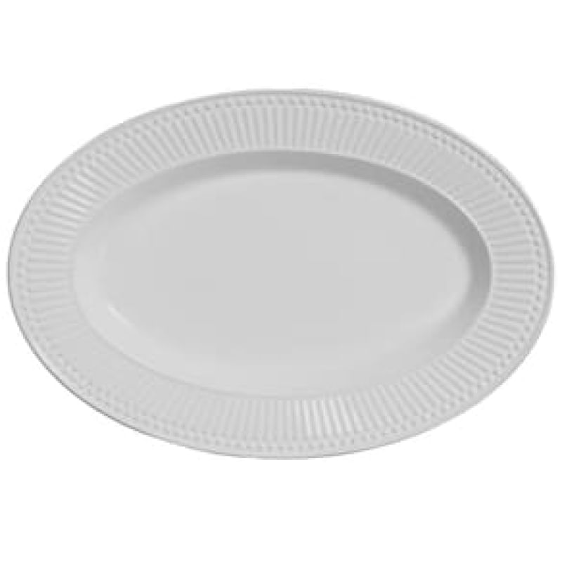 Travessa G Porto Brasil Roma Em Faiança Feldspática 44 Cm Branco