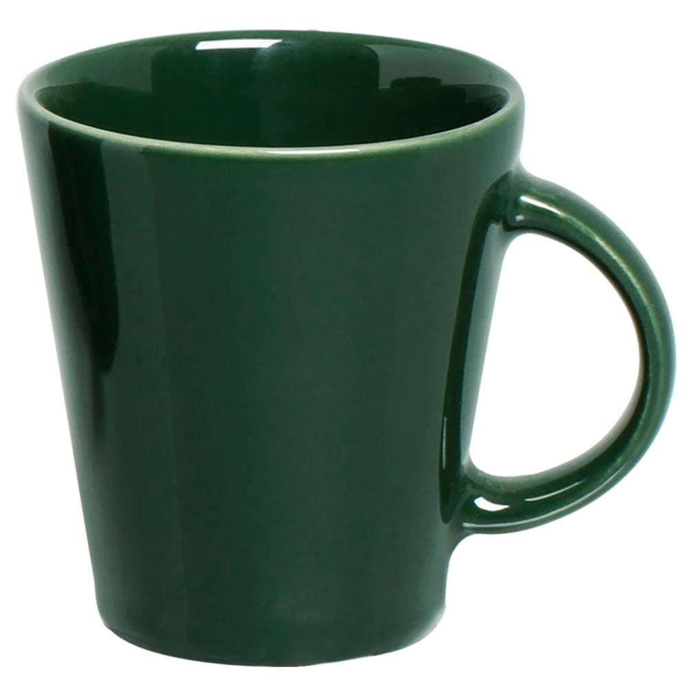 Encontraproduto.com.br - Conjunto de Canecas Porto Brasil Basic Botânico em Cerâmica Feldspática Verde 208 ml - 4 Peças