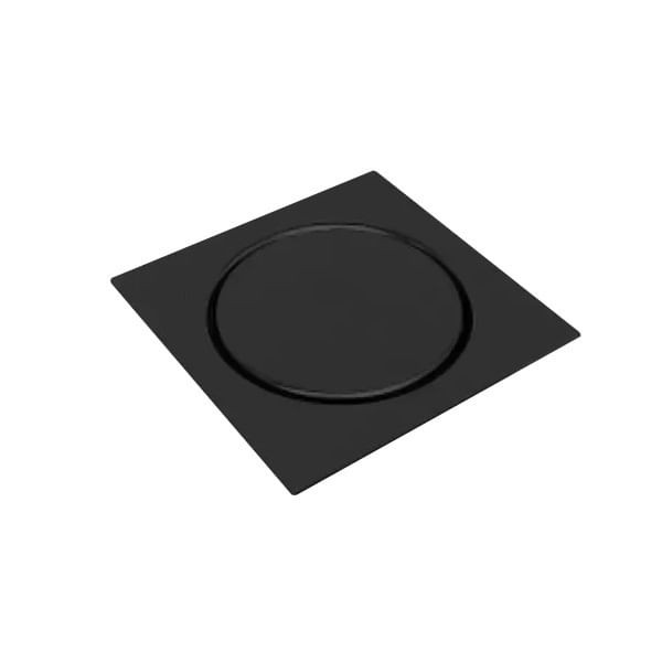 Encontraproduto.com.br - Ralo Click 10x10cm Quadrado Black Matte Imperatriz