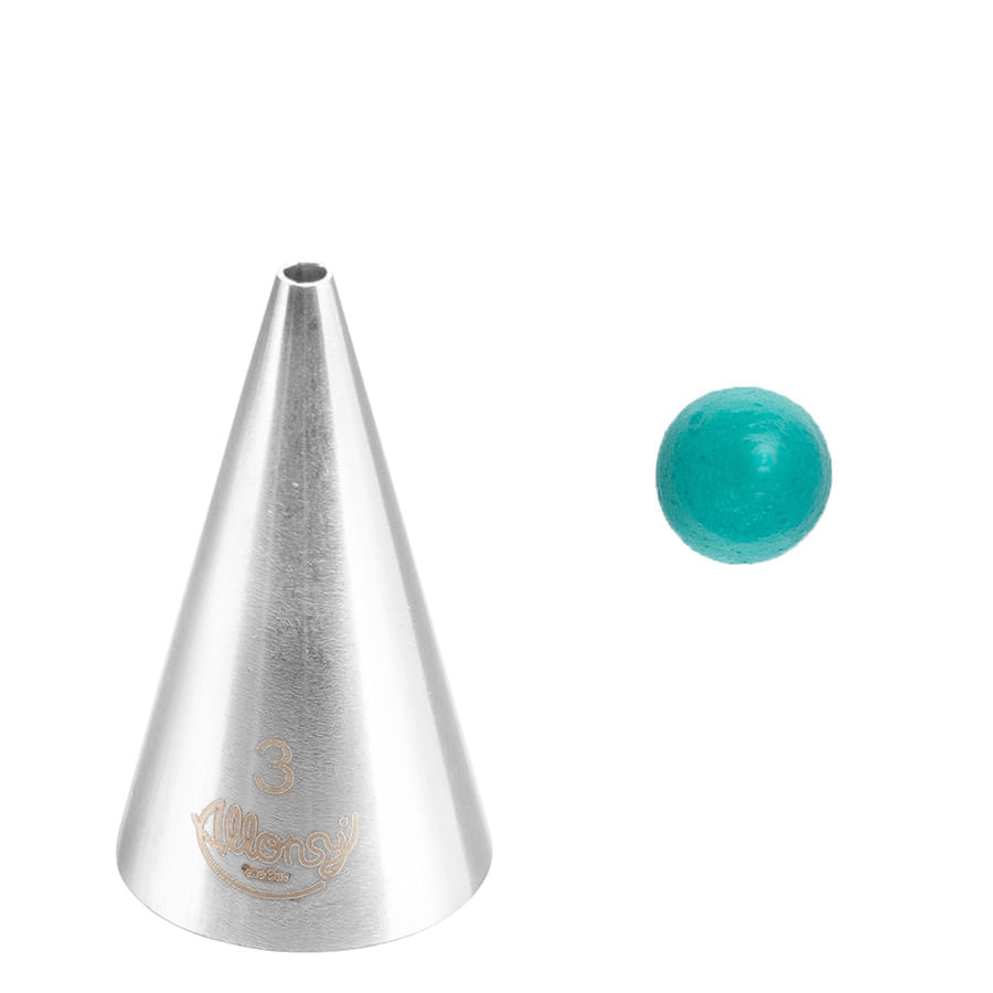 Encontraproduto.com.br - Bicos Para Confeitar - Perlê - Aço Inox - Nº3 - 1 Un