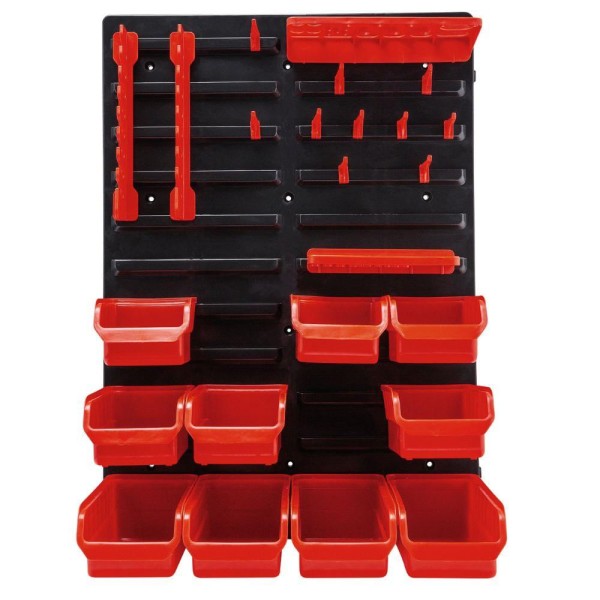 Encontraproduto.com.br - Painel Porta Ferramentas Worker 940780 Kit com 26 Peças
