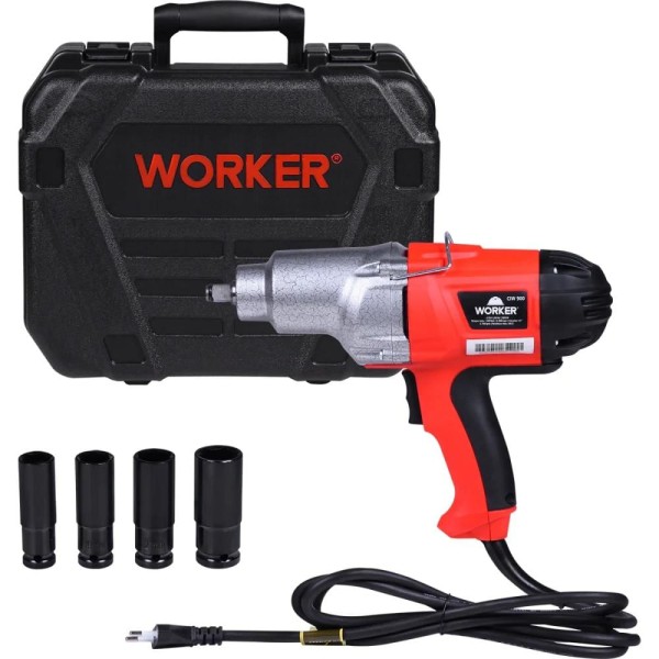 Pistola De Aperto Elétrica Chave De Impacto 1/2 32 Kgf 4 Peças Na Maleta Ciw900220v 964573 Worker