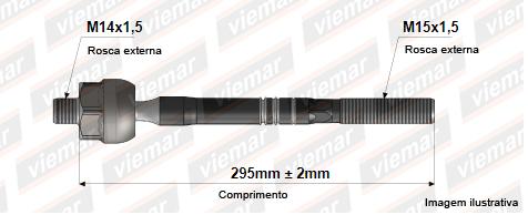 ARTICULADOR CAIXA DIRECAO (MACHO) (295MM) / HILUX PICK-UP 42125 / VIEMAR 680285