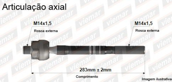 Terminal Axial De Direção Mecânica Palio 1.0 8v 2000 2001